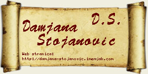 Damjana Stojanović vizit kartica